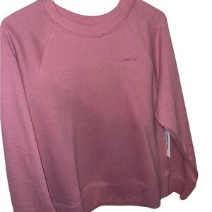 NEW! DKNY Sport Pink Boxy Long Sleeve Sweatshirt